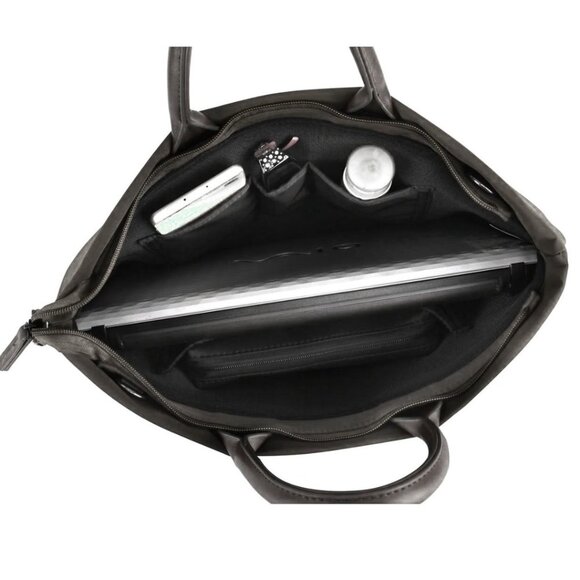 MONTANA WEST Gray 15" Waterproof Laptop Bag & Pouch NWT - Picture 3 of 9